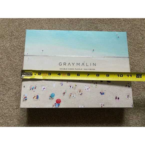 Galison Gray Malin Double Sided Puzzle 500 Pieces Beach Scene *Complete* - Picture 7 of 12